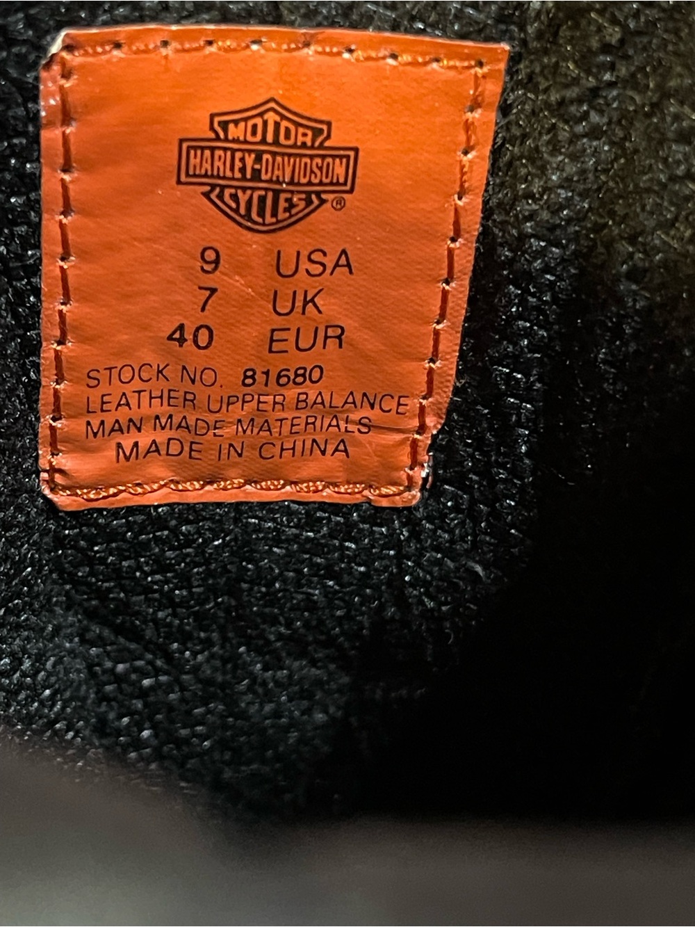 NWOT Unique Harley-Davidson Black Leather Lace-Up Leather Motorcycle Boots Sz 9 - Picture 15 of 15